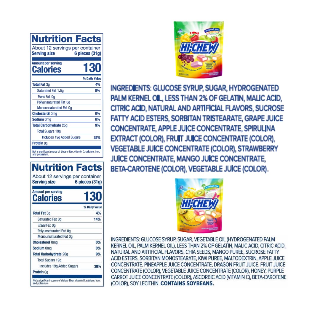 HI-CHEW piece in hand for scale showing chew size and portable convenience