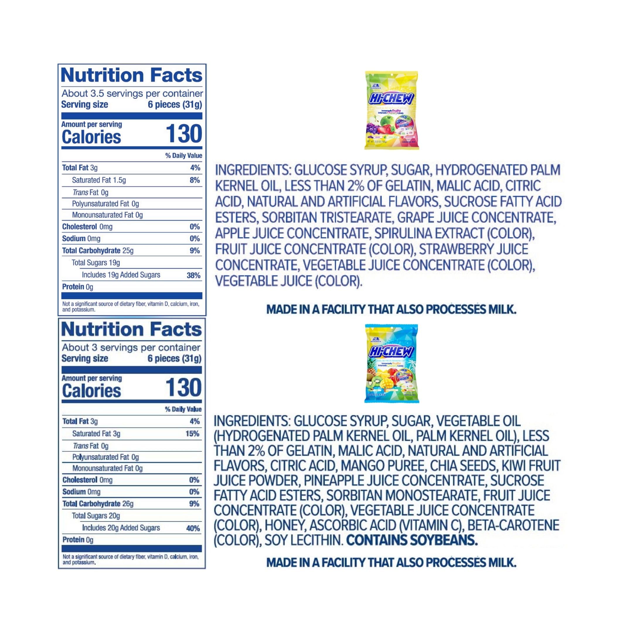 HI-CHEW piece in hand demonstrating size and easy portion control