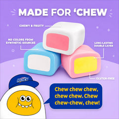 HI-CHEW unwrapped piece revealing double-layer chew and juicy interior appeal