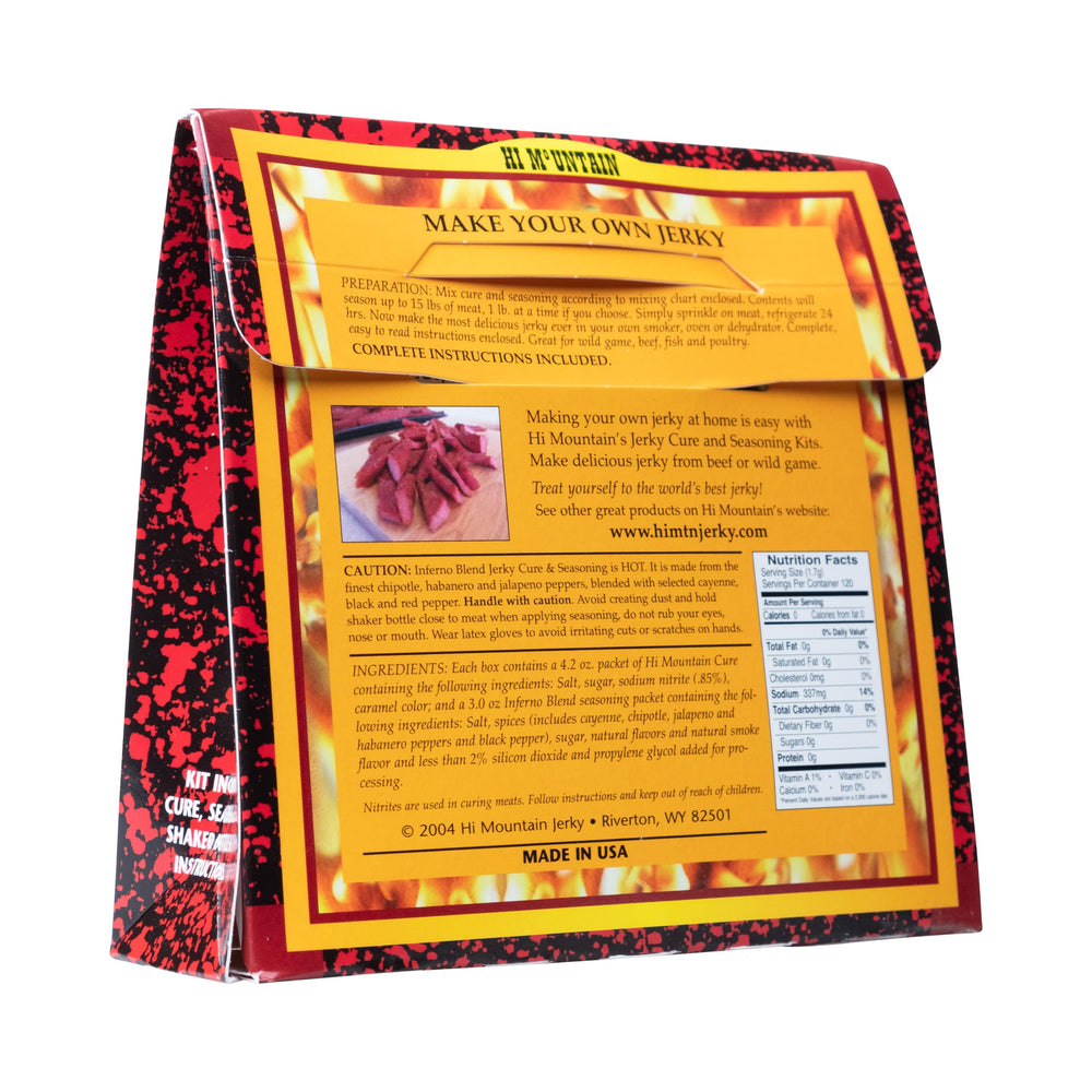 Hi Mountain jerky in outdoor setting showing portable snack satisfaction benefit