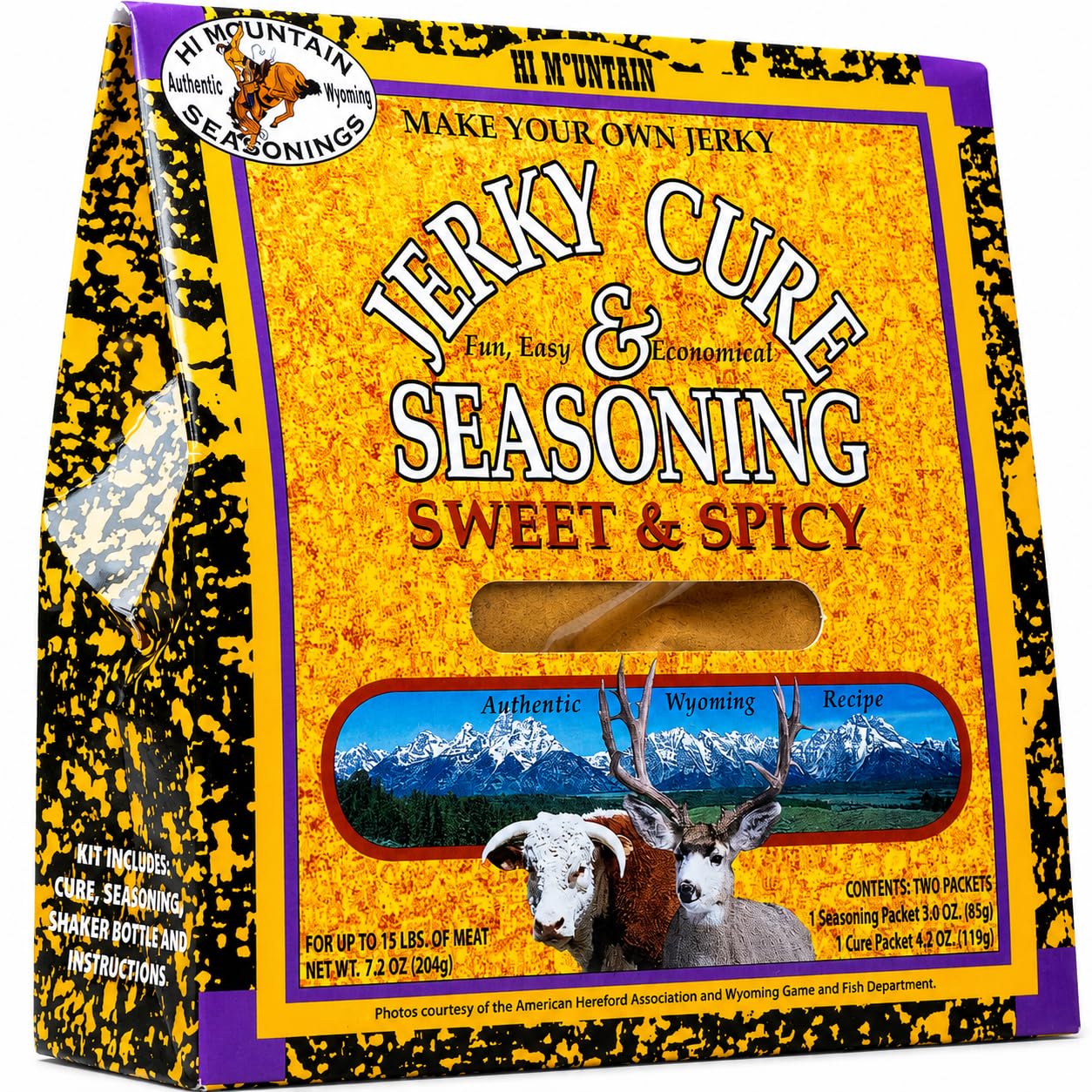 Hi Mountain front packaging showing kit contents and bold flavor benefits