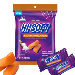 HI-SOFT front packaging showing six 3 oz stand-up pouches and brand appeal