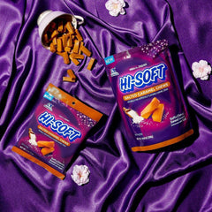 HI-SOFT individually wrapped chews displayed to show hygienic convenience