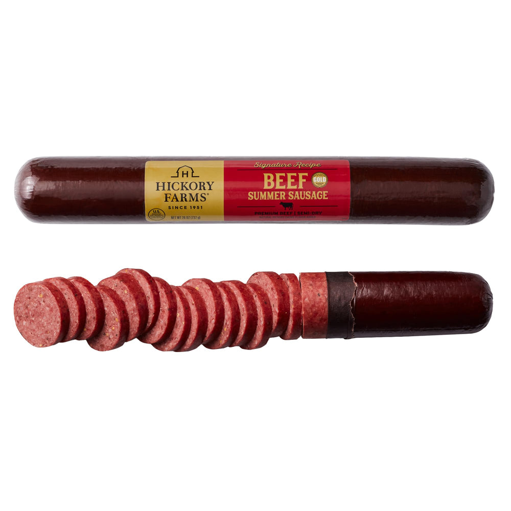 Hickory Farms front packaging showing 26-ounce party-size and ready-to-eat convenience