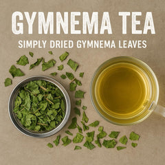 Hida Beauty brewed gymnema tea in cup illustrating mild aroma and smooth flavor