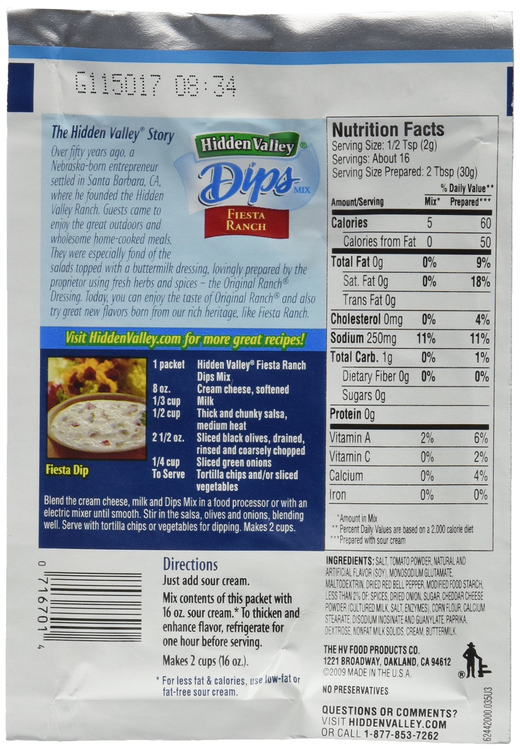Hidden Valley Fiesta Ranch dip in bowl with chips highlighting quick party use