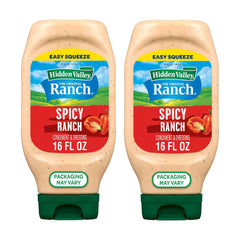 Hidden Valley front packaging showing two bottles and product name benefit convenience