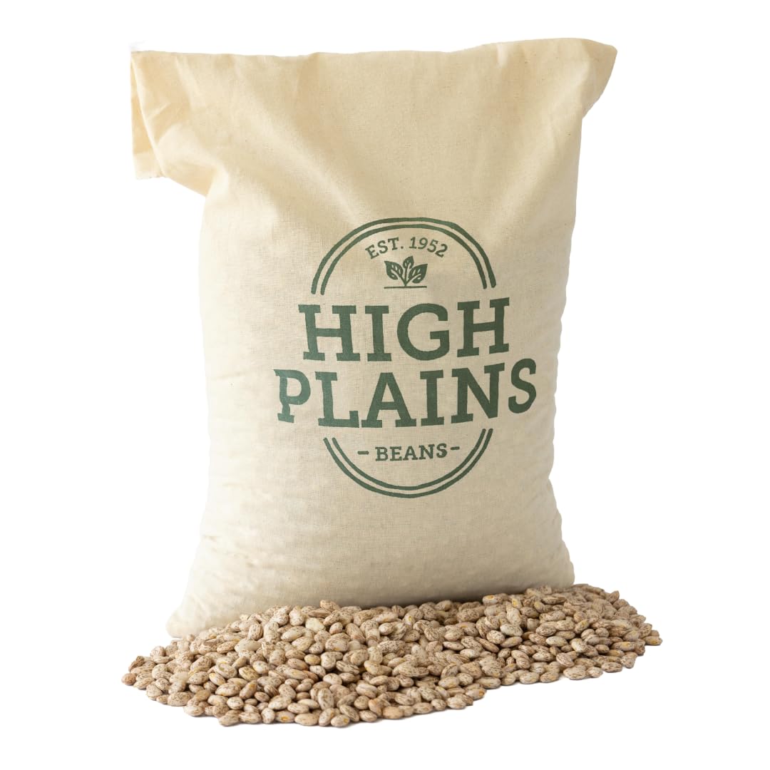 High Plains Beans front packaging showing 10 lb bag and clear label benefit