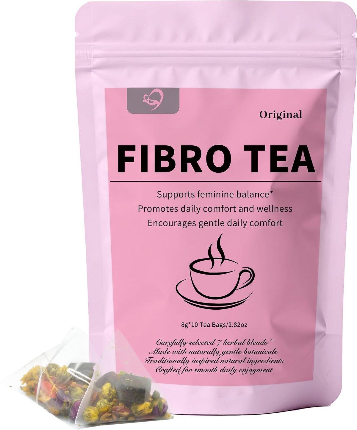 Hiherbs front packaging showing tea box, clear branding and benefits
