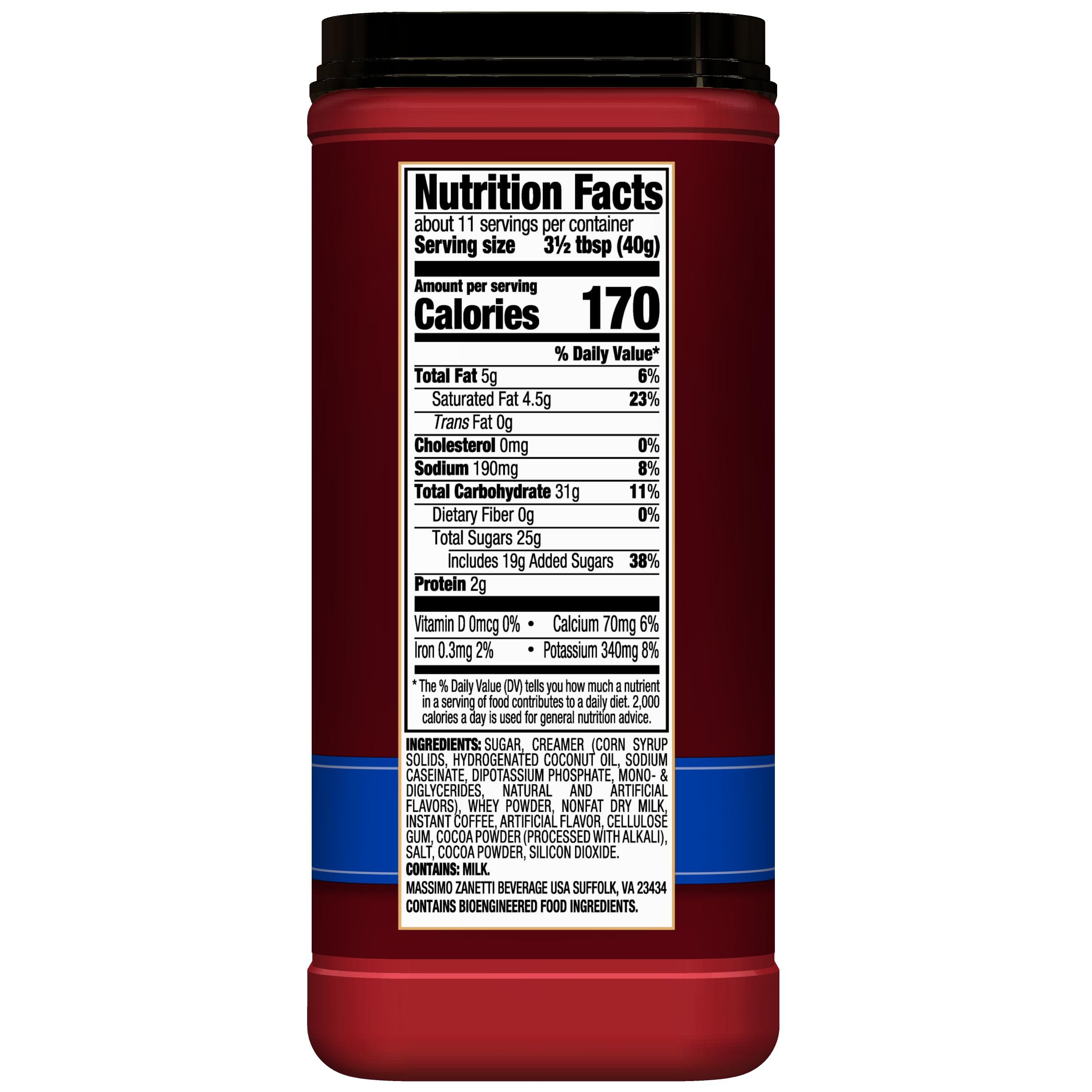 Hills Bros powder texture close-up highlighting smooth instant mix dissolvability