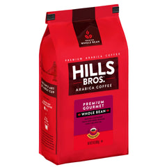 Hills Bros front bag 24oz showing branding and product benefits