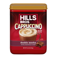Hills Bros frothed foam on cappuccino showing creamy texture benefit