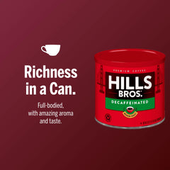 Hills Bros pouring brewed cup demonstrating smooth flavorful result benefit