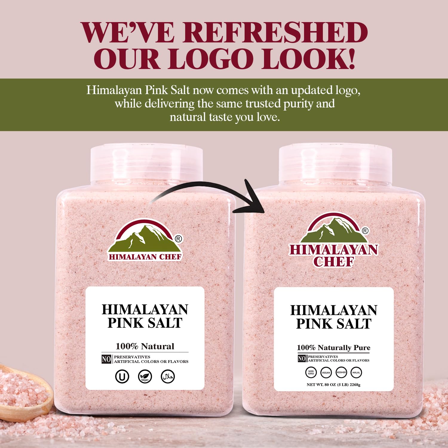 Himalayan Chef close-up salt texture displaying natural mineral flecks