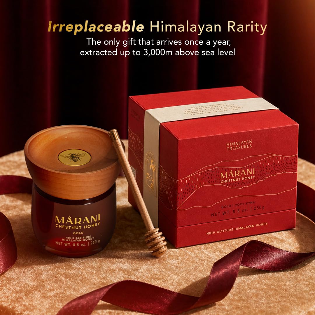 Himalayan Treasures label with QR code visible for batch traceability and trust
