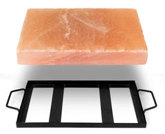 Himalite close-up of salt block grain revealing cooking surface texture benefit