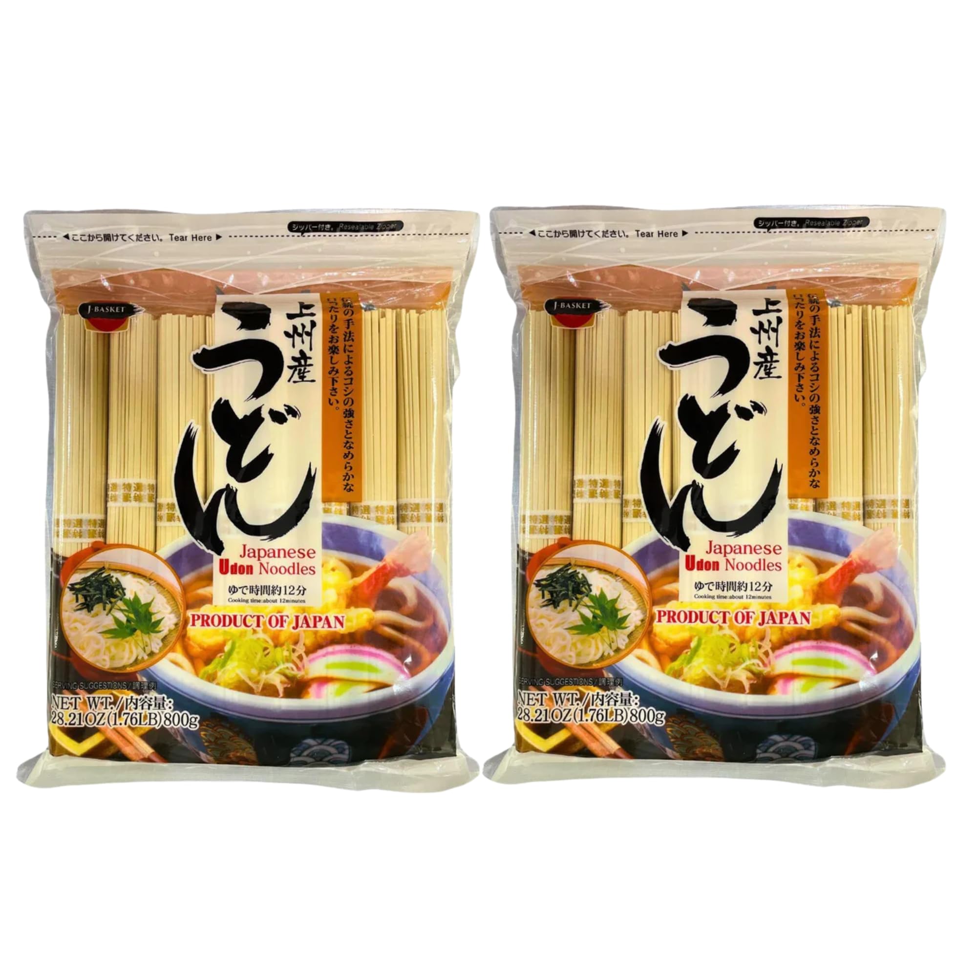 Hime front packaging showing twin-pack udon for convenient pantry storage