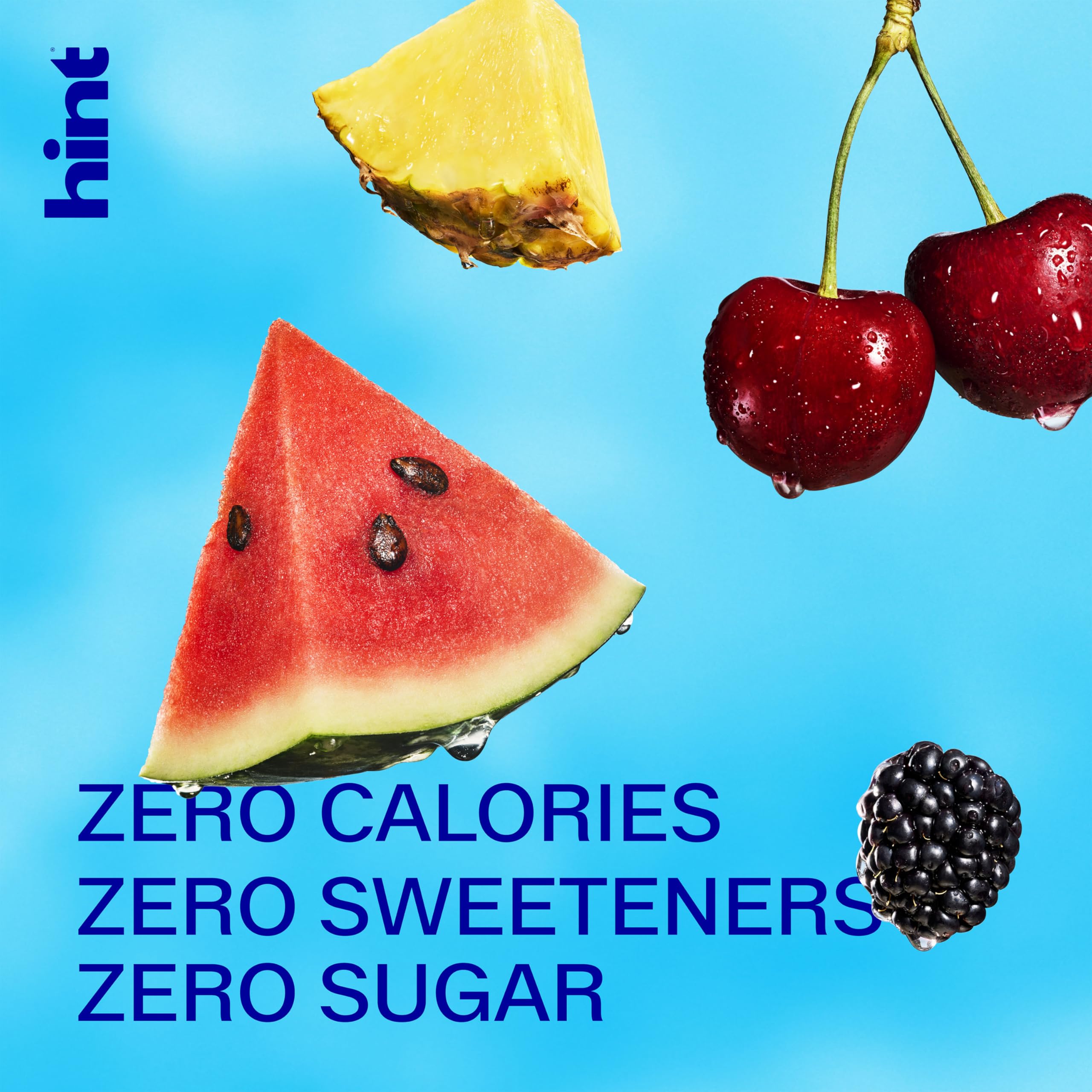 Hint bottle styled with fresh fruit to show natural essence inspiration