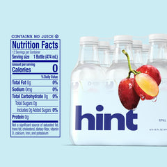 Hint grape cap and neck detail emphasizing sealed freshness from Hint