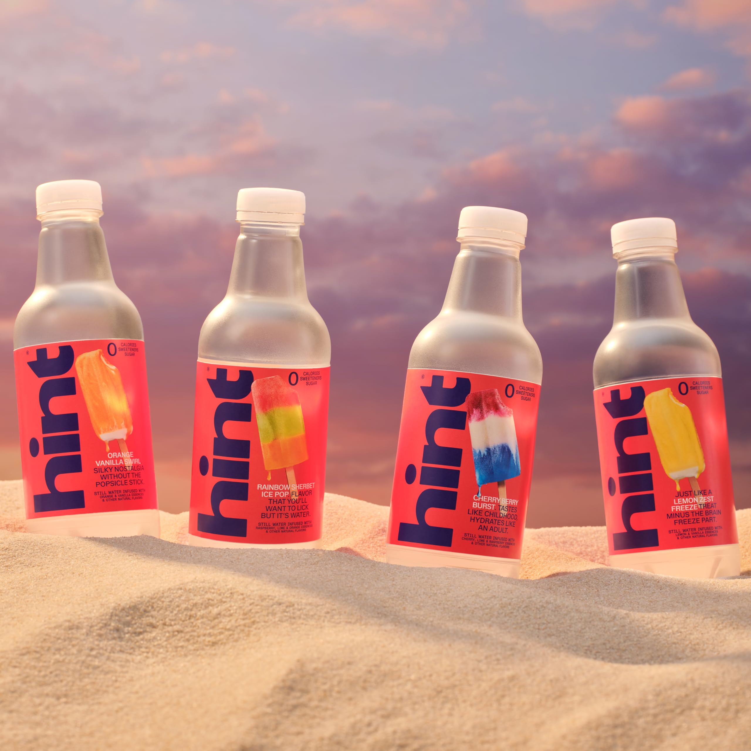 Hint 12-bottle case packed for travel showing bulk convenience and portability