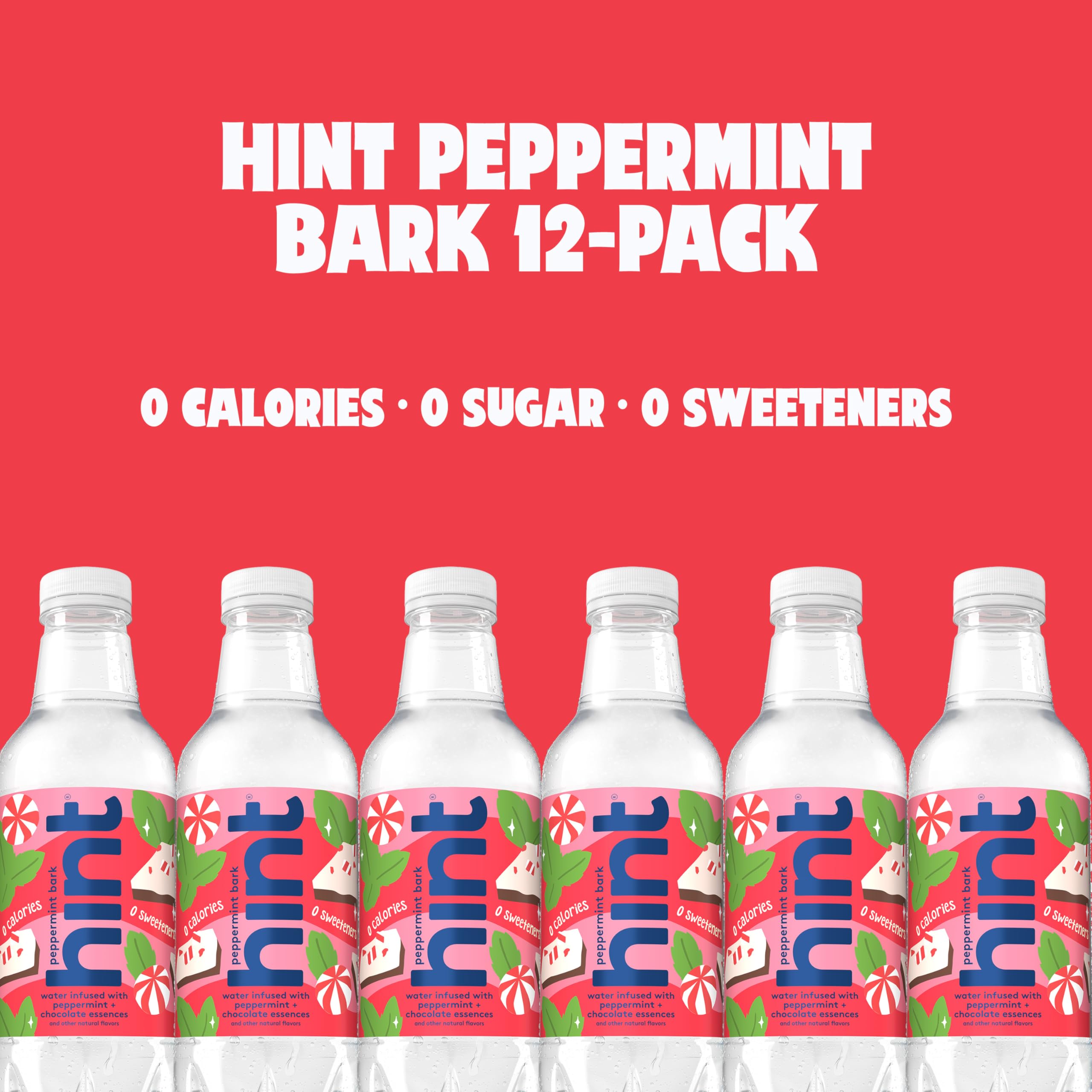 Hint bottle open with water pouring to show easy-drink cap and grab-and-go convenience