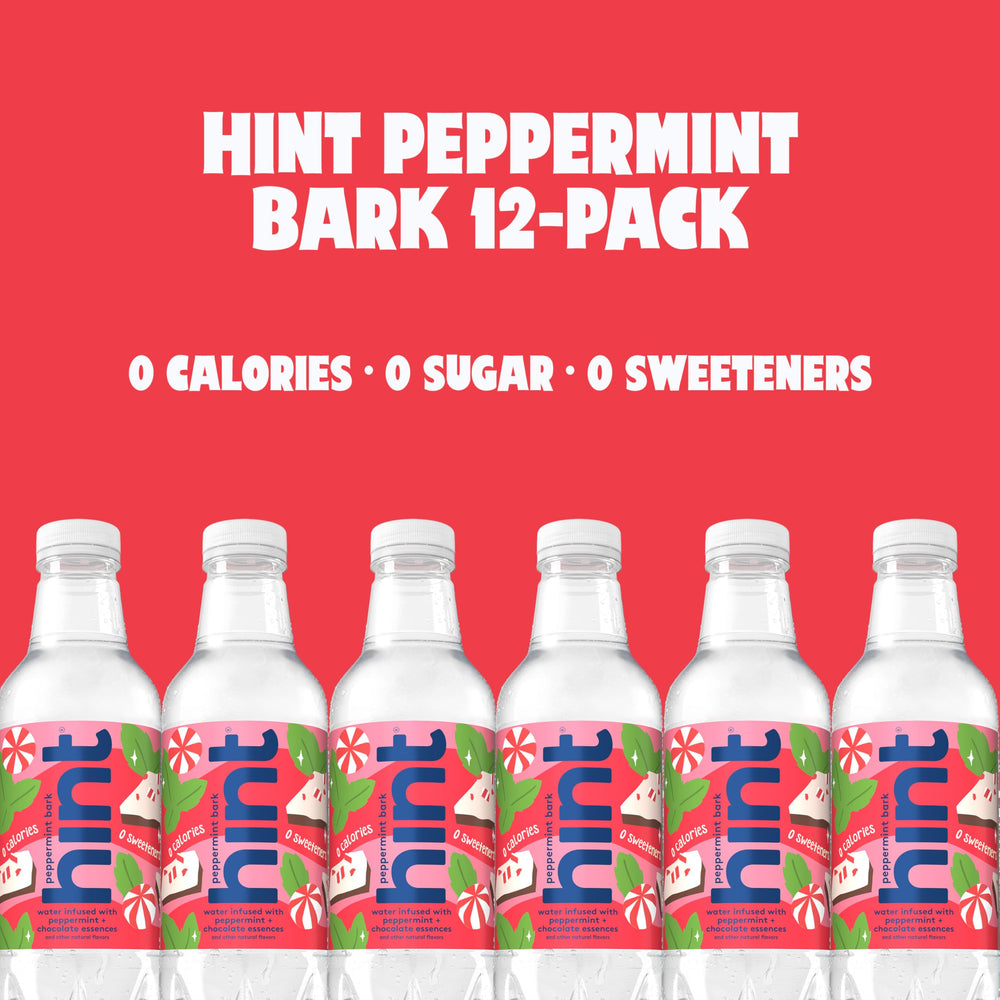 Hint bottle open with water pouring to show easy-drink cap and grab-and-go convenience