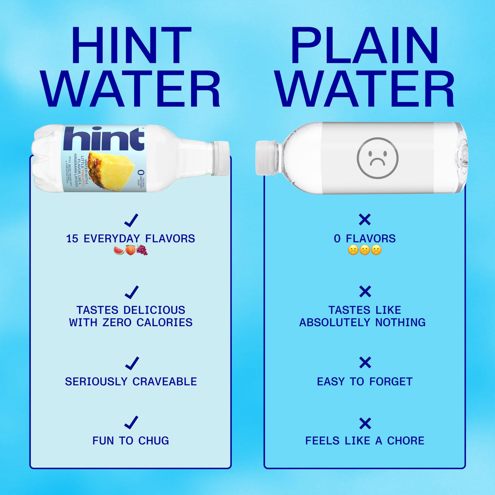 Hint pineapple bottle cap and neck ready to open for quick refreshment