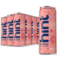 Hint pink grapefruit front can showing bright label and citrus appeal for refreshing taste