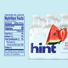 Hint bottle held in hand showing portable size and on-the-go convenience