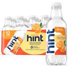 Hint bottle front packaging showing tangerine flavor and clean benefit