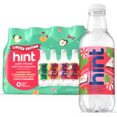 Hint winter variety front packaging showing 12 bottles and clear branding for convenient hydration