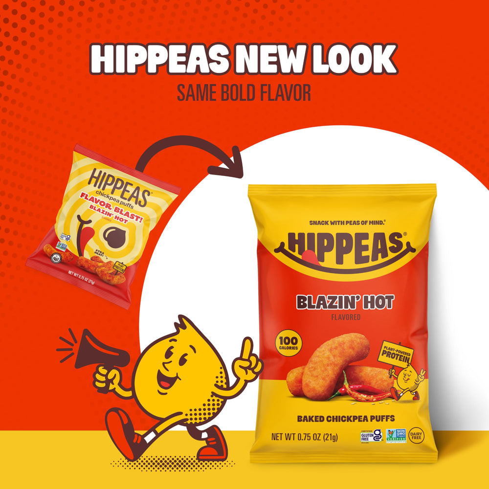 HIPPEAS on a snack table among drinks to show party-ready appeal