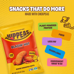 HIPPEAS nutrition panel visible to highlight protein, fiber, and lower fat