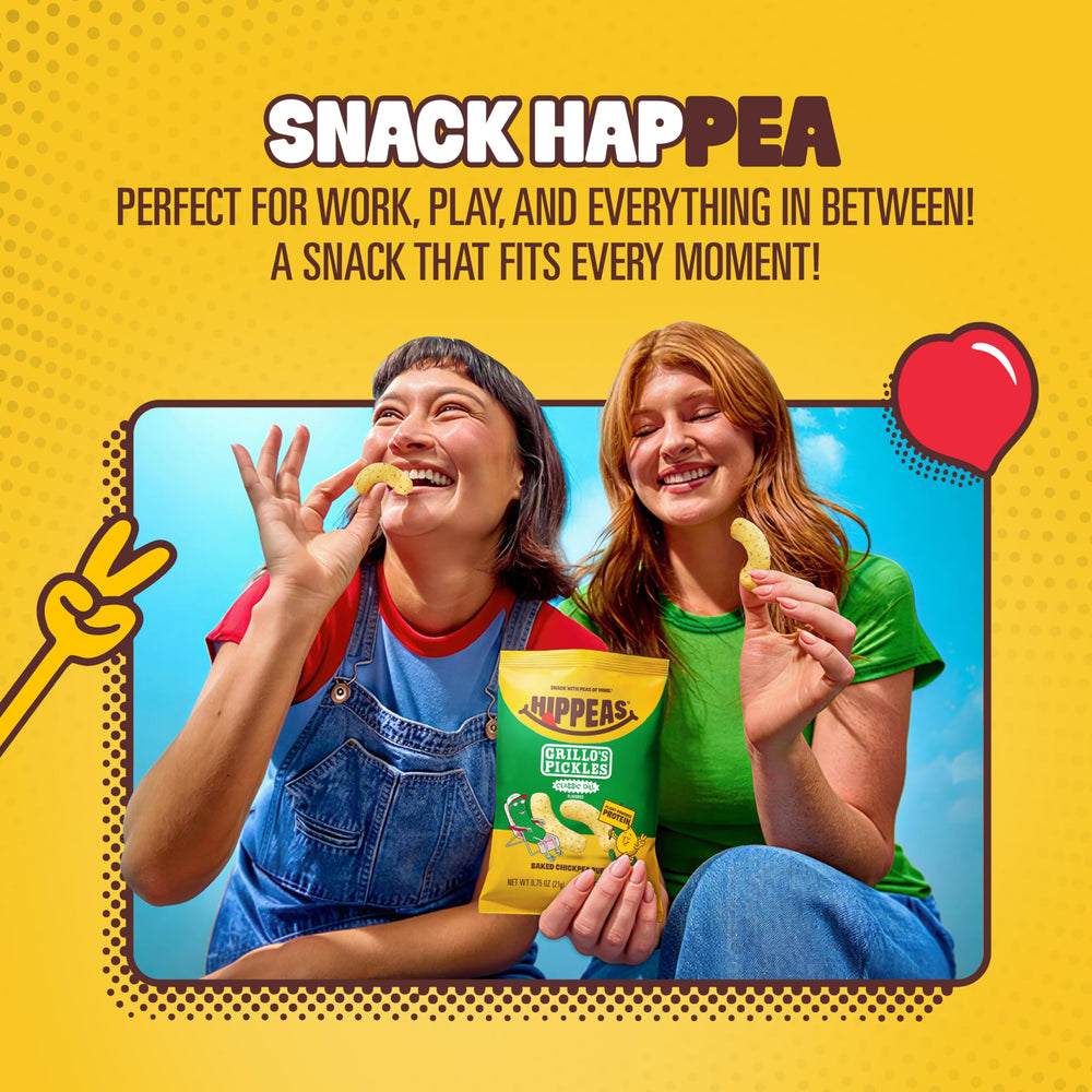 HIPPEAS chickpea puffs in bowl ready for snacking convenience