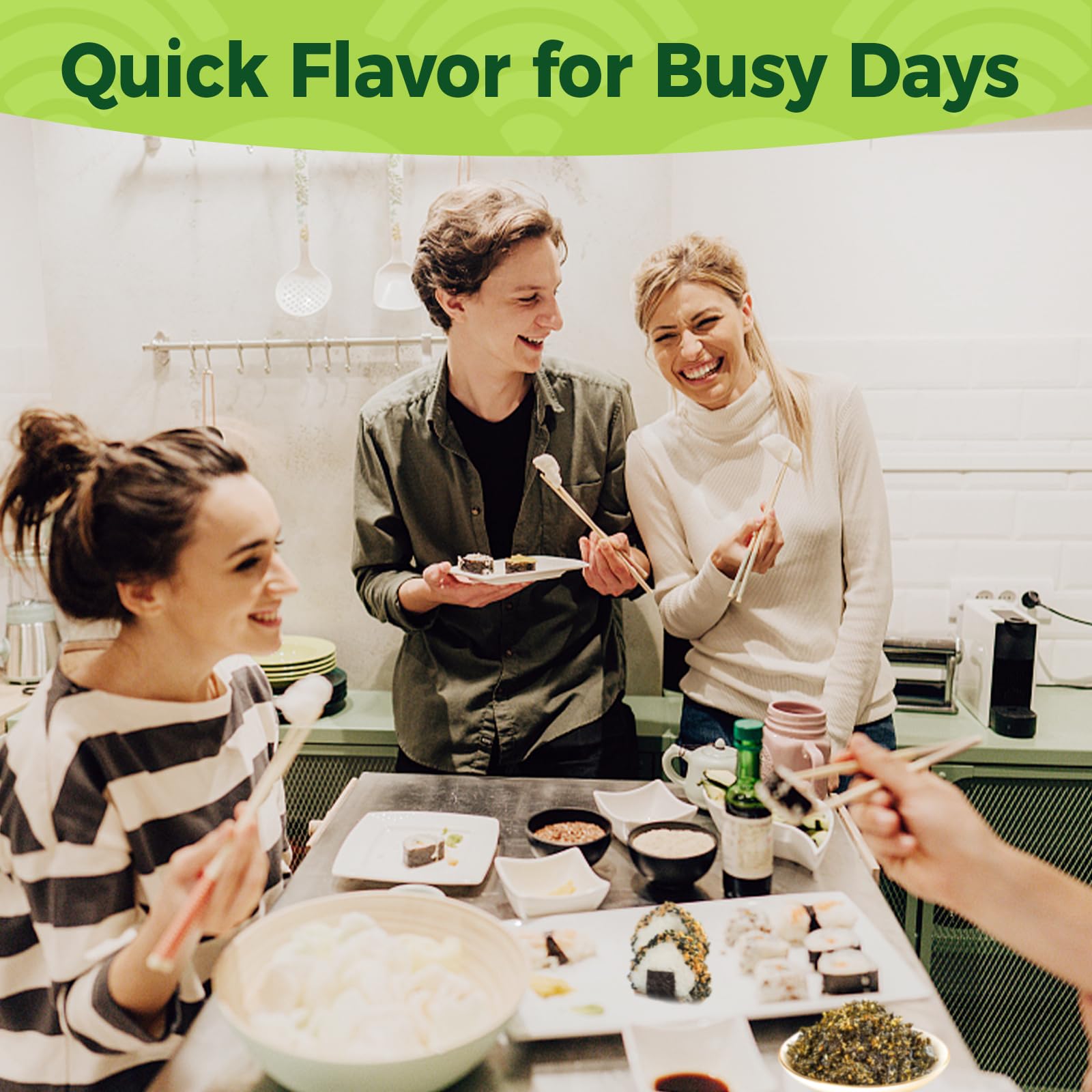 HJUOOKD in kitchen serving scene inspiring quick meal upgrades