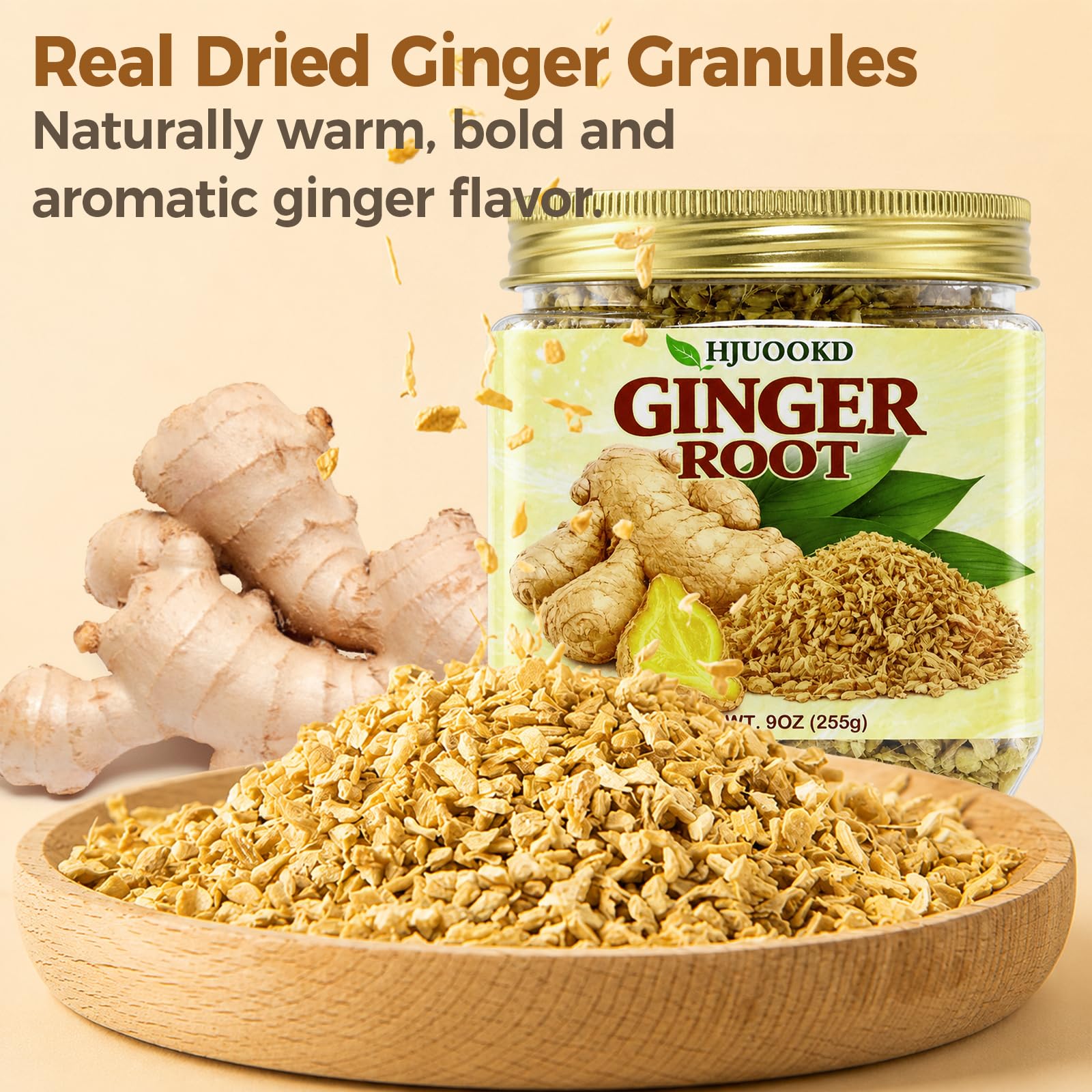 HJUOOKD label detail showing ingredient clarity and no additives benefit