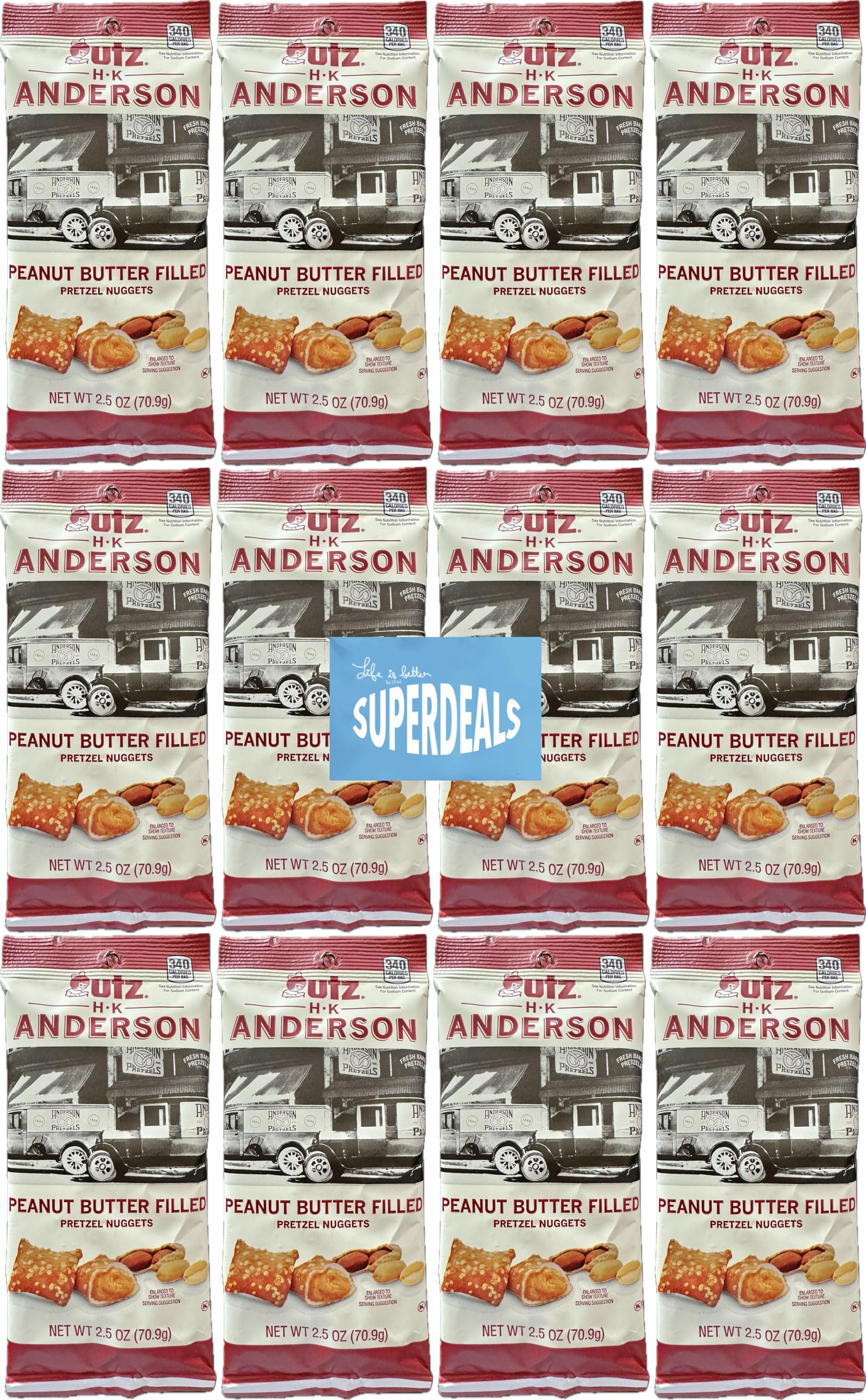HK Anderson front packaging 2.5oz bag shows product and brand benefits