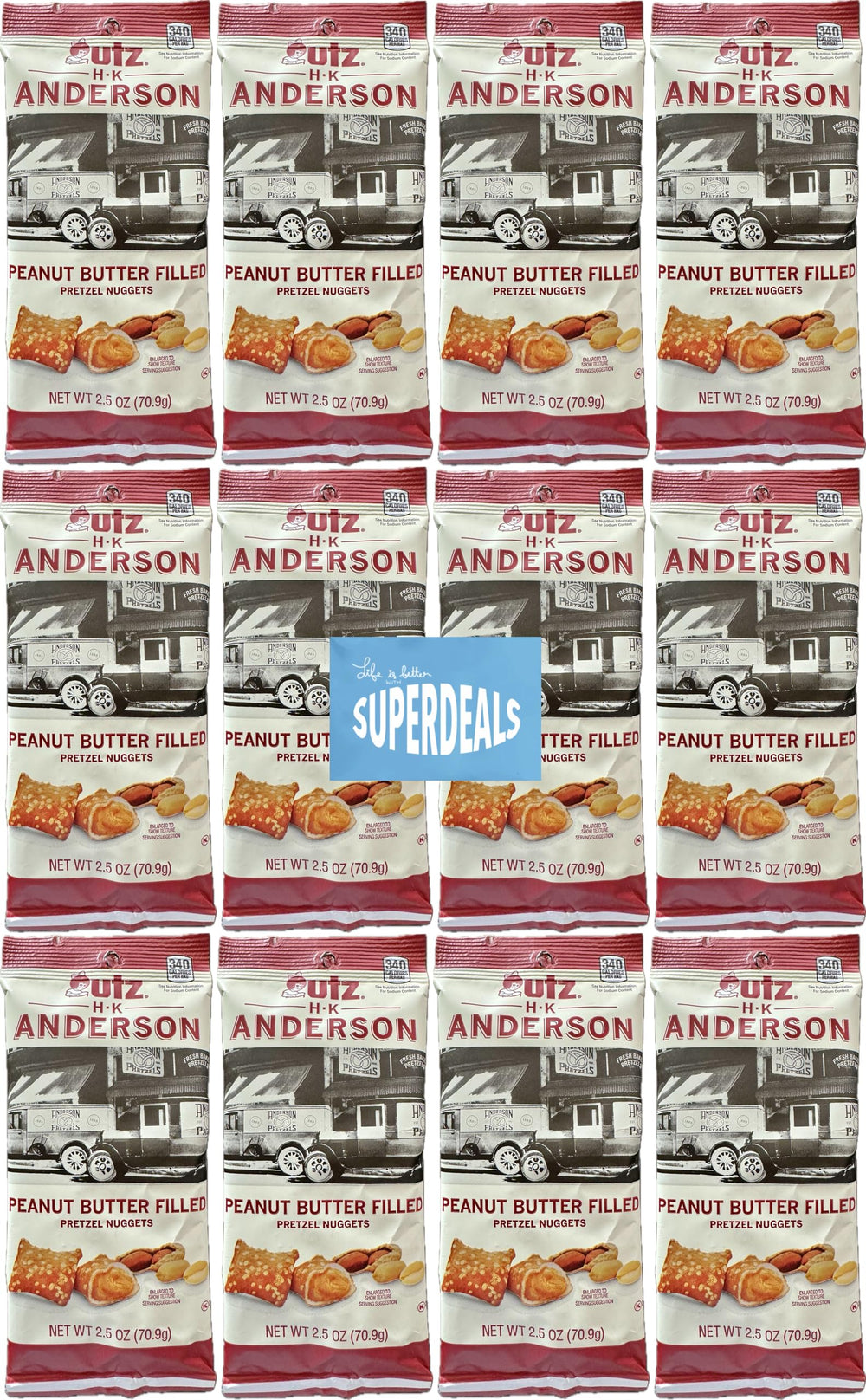 HK Anderson front packaging 2.5oz bag shows product and brand benefits