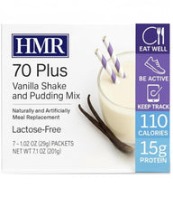 HMR front packaging showing vanilla shake mix and convenience benefits
