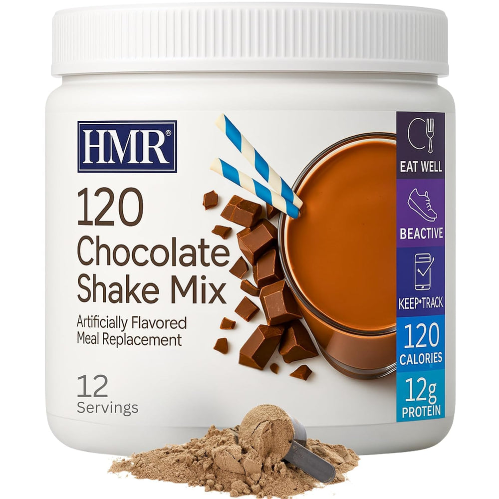 HMR chocolate tin next to a water bottle for clear size and portability