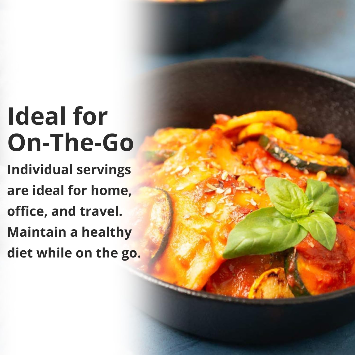 HMR meal in microwave demonstrating quick one-minute preparation
