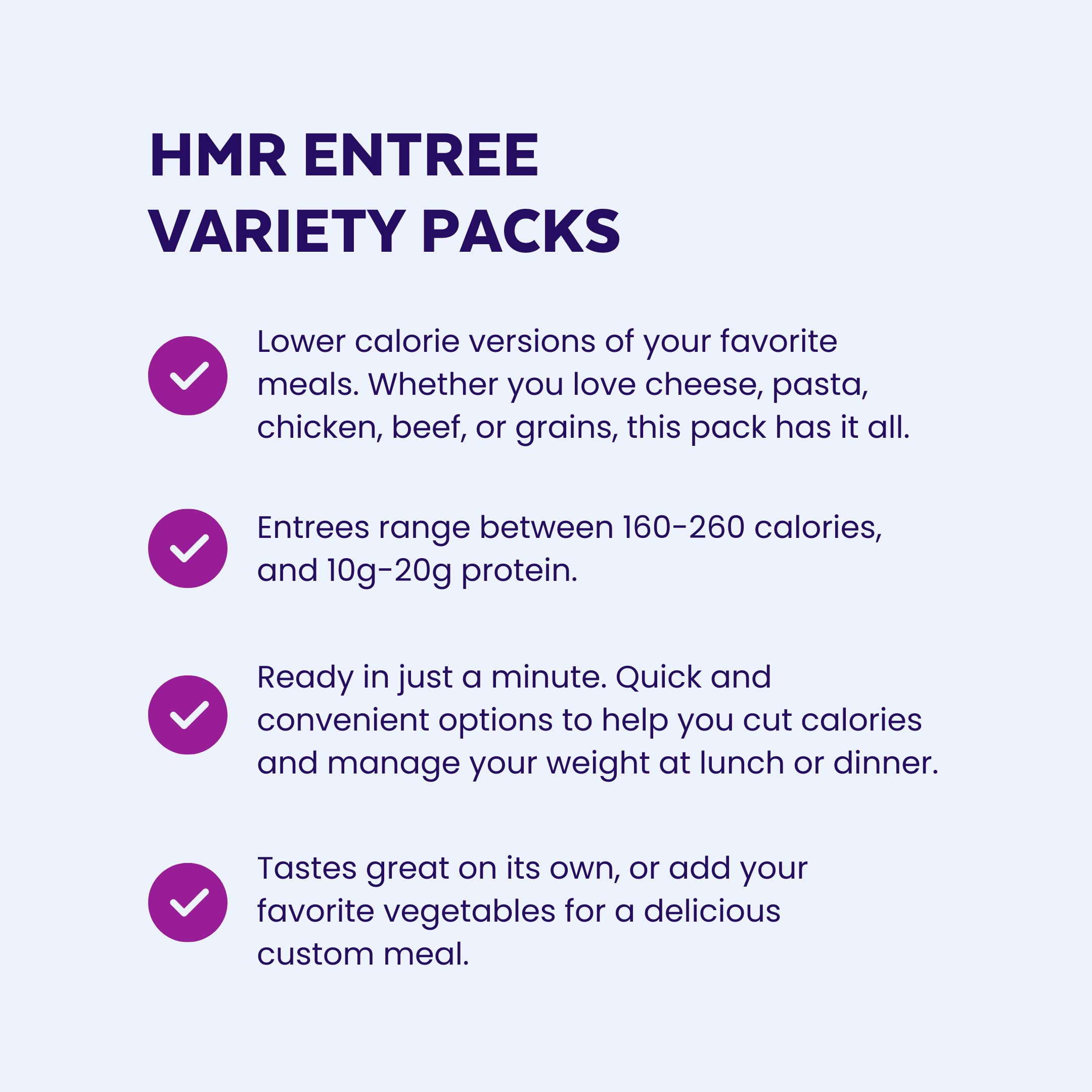 HMR portion size held in hand demonstrating single-serve convenience