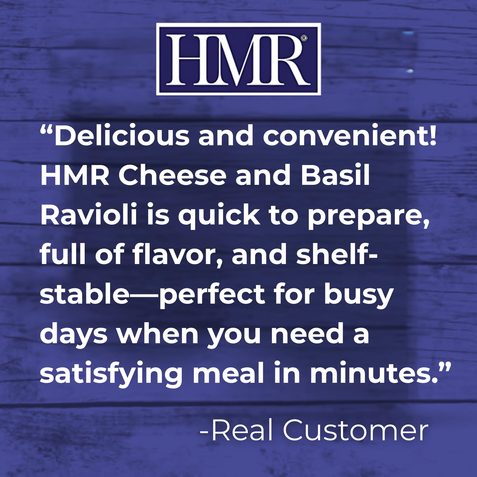 HMR ravioli served with steamed vegetables, shows added nutrition and fullness