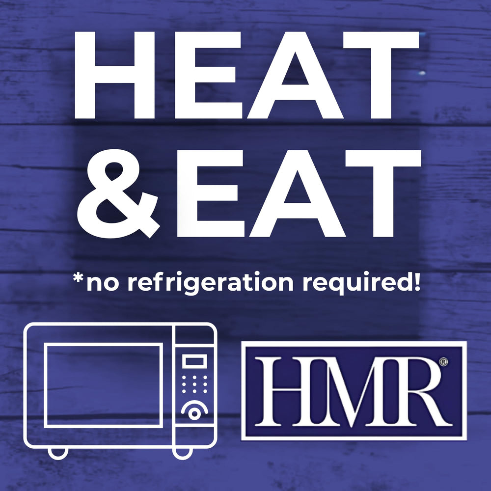 HMR nutrition facts label view, quick glance at calories and protein