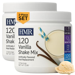 HMR vanilla front packaging showing product and serving count for convenience