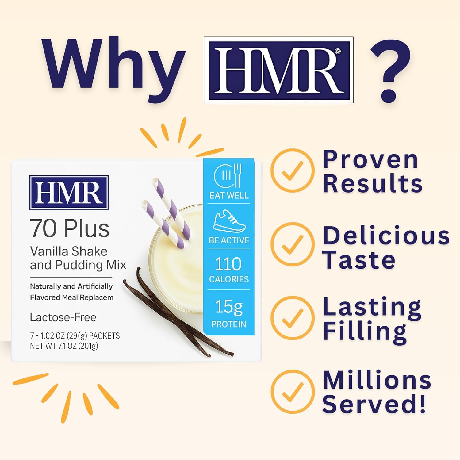 HMR instant pudding in jar showing thick appetite-satisfying result