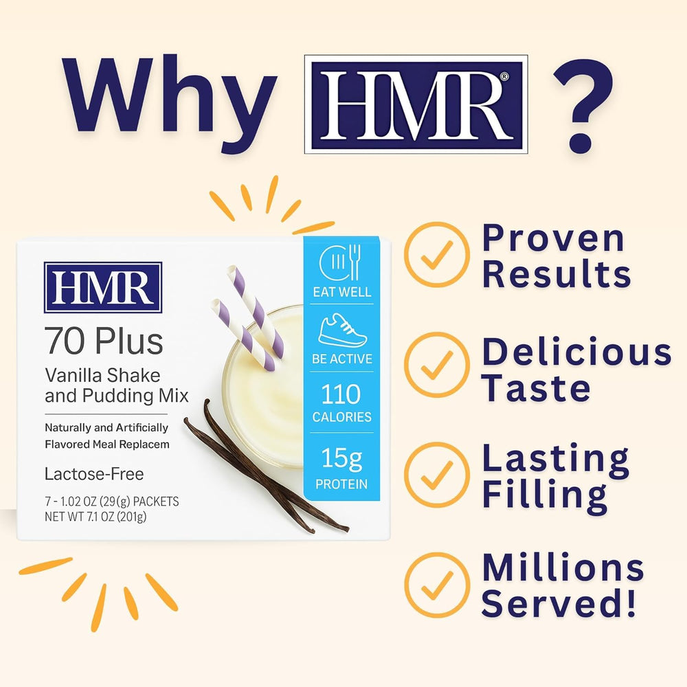 HMR instant pudding in jar showing thick appetite-satisfying result
