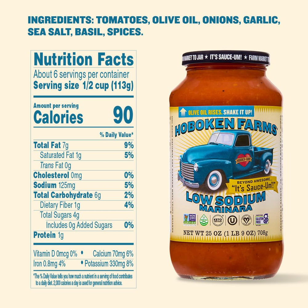 Hoboken Farms close-up of sauce texture showing tomato chunks