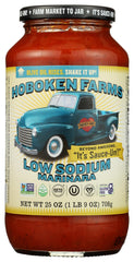 Hoboken Farms jar front label showing product benefits and size