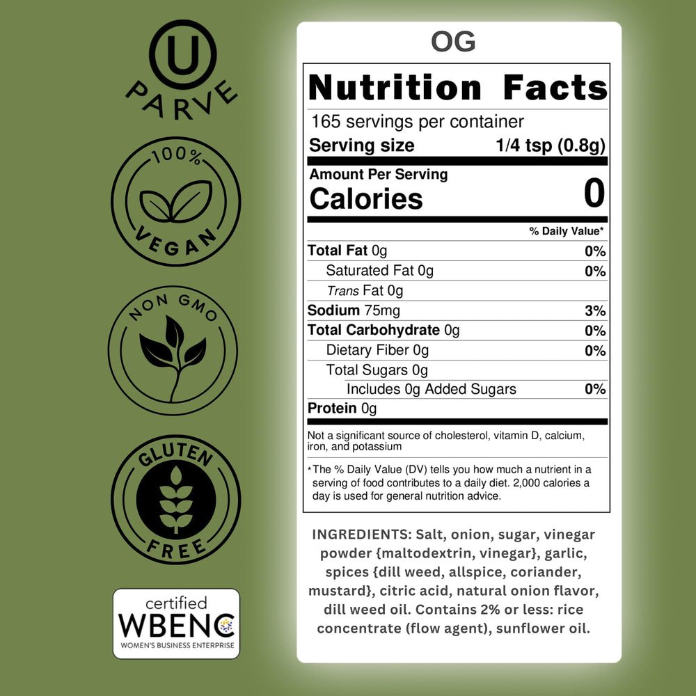 Hold The Pickle seasoning powder close-up revealing texture and color